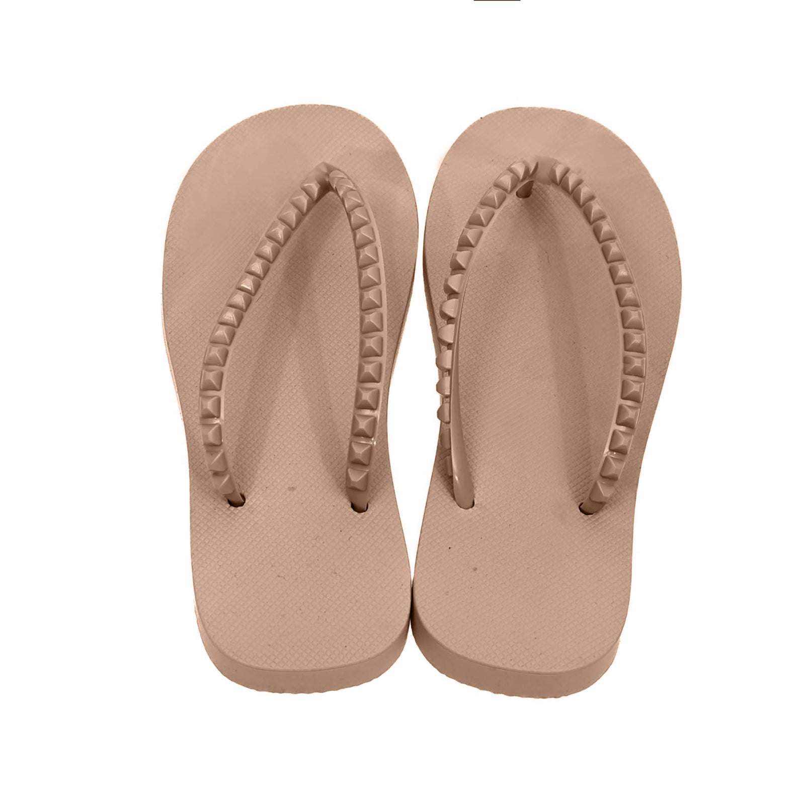 Lightweight nude jelly sandals by Carmen Sol, trendy and perfect for beach or casual wear.