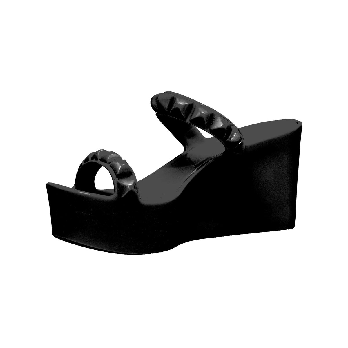 Black heels, Carmen Sol black platform heels party look