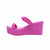 fuchsia jelly wedge, metallic wedge sandals for beach