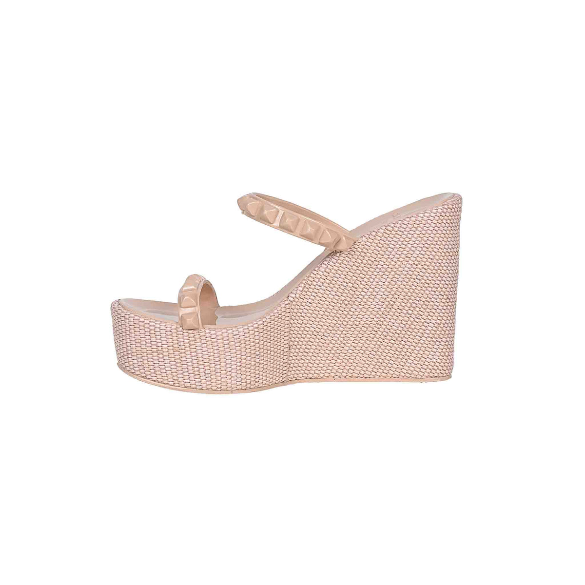 Blush in color Melissa Shoes Designed for relaxation, these wedges offer a comfortable lift without compromising on style, making them ideal for leisurely beach walks.