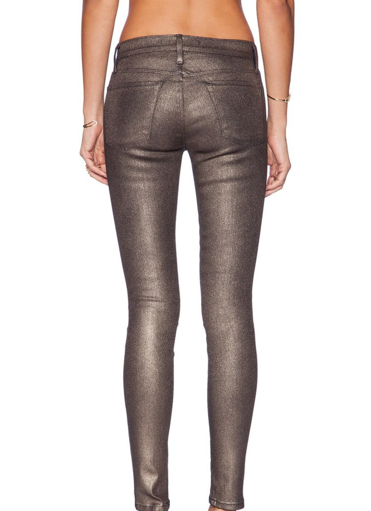 J Brand Super Skinny Gold Dust Jeans - Second Chance
