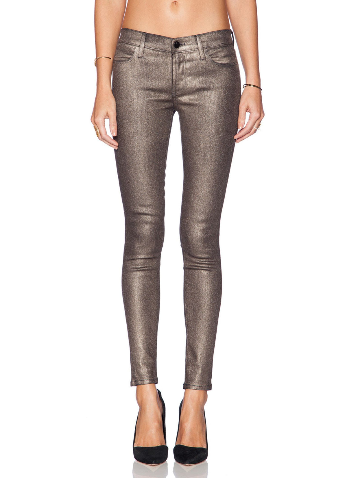 J Brand Super Skinny Gold Dust Jeans - Second Chance