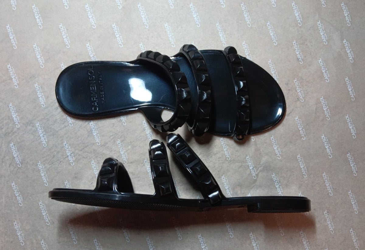 Maria 3 Strap Flat Jelly Sandals - Second Chance