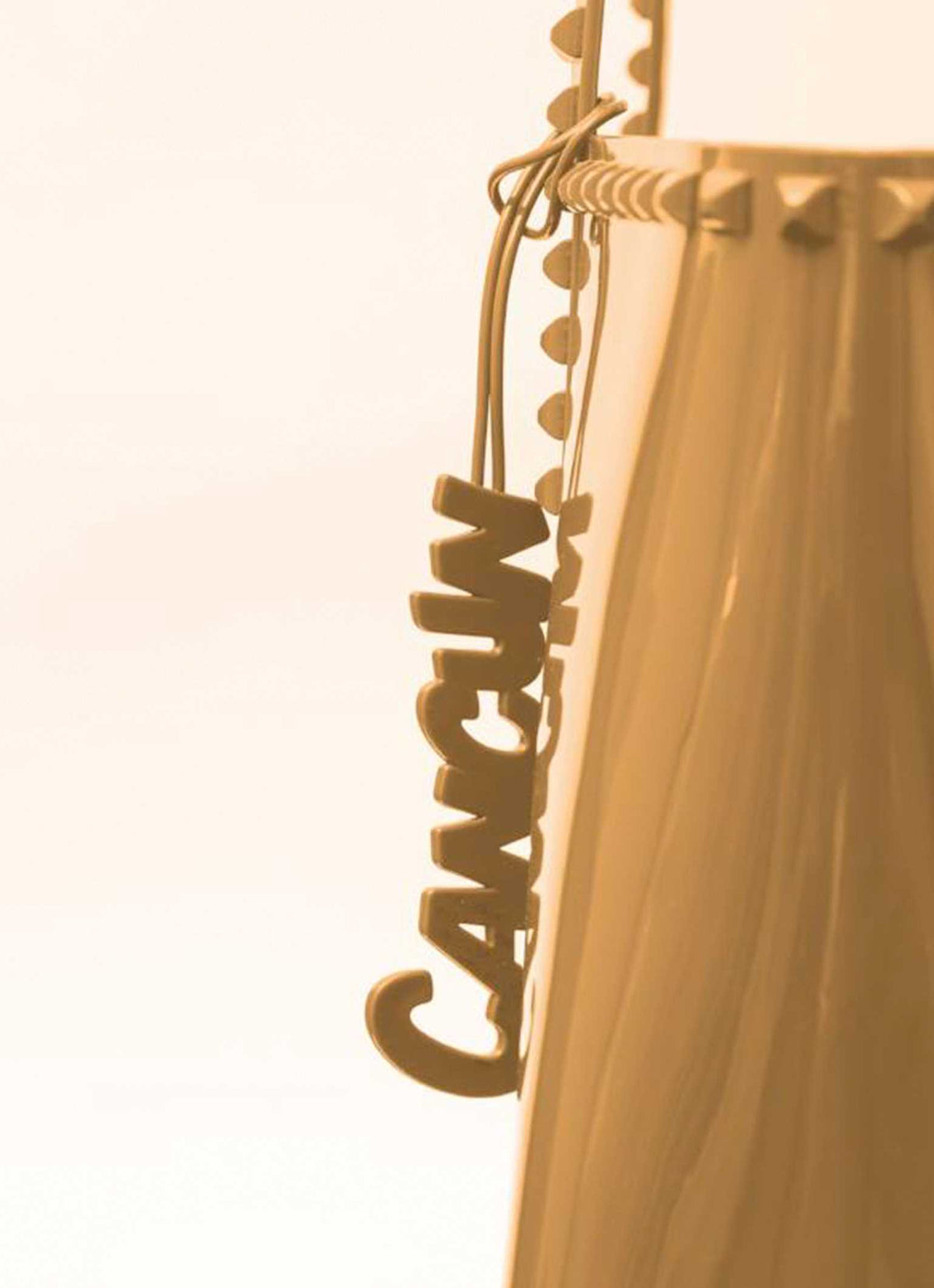 Waterproof Cancun jelly charms for purses in color nude from Carmen Sol