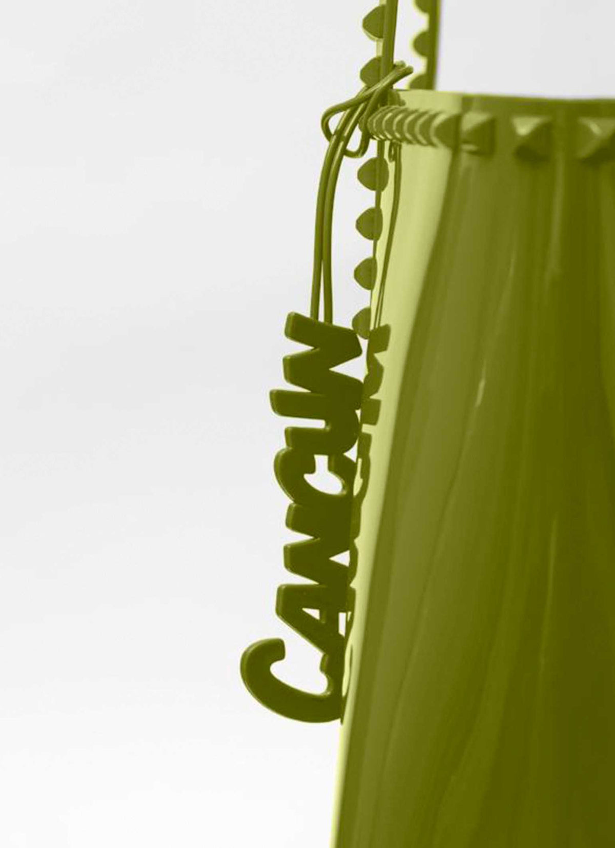 Olive green Cancun jelly charms for purses from Carmen Sol which are perfect for normal and jelly bags