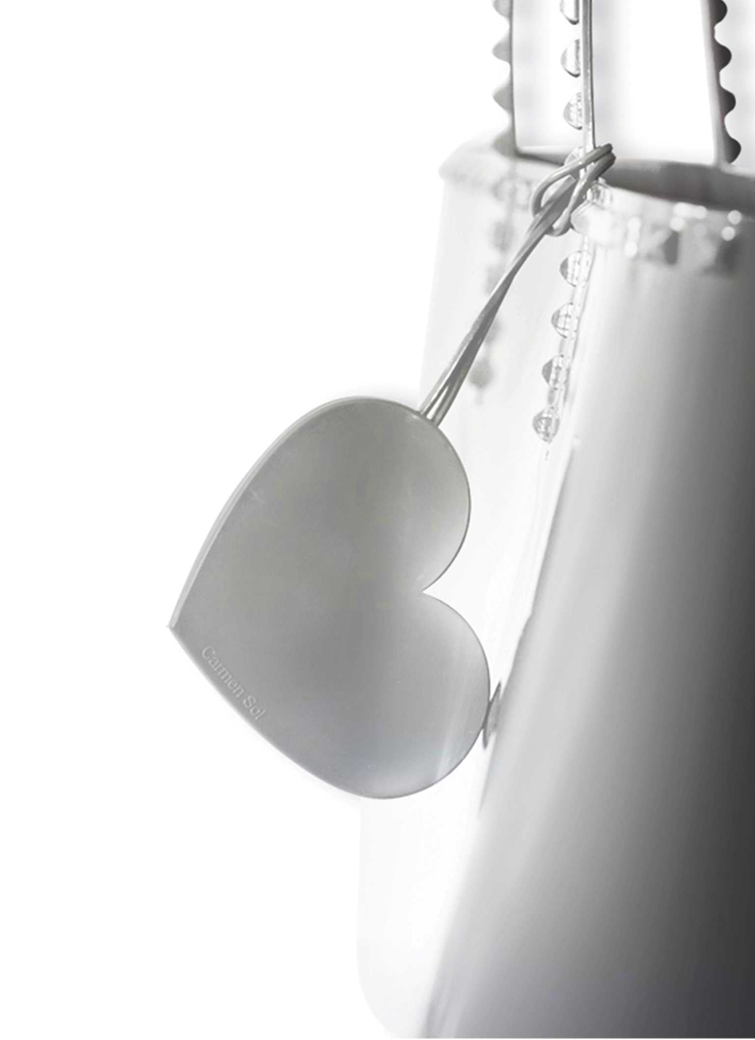 Metallic Cuore jelly tote bag charmS in color silver perfect for metallic jelly bags from Carmen Sol