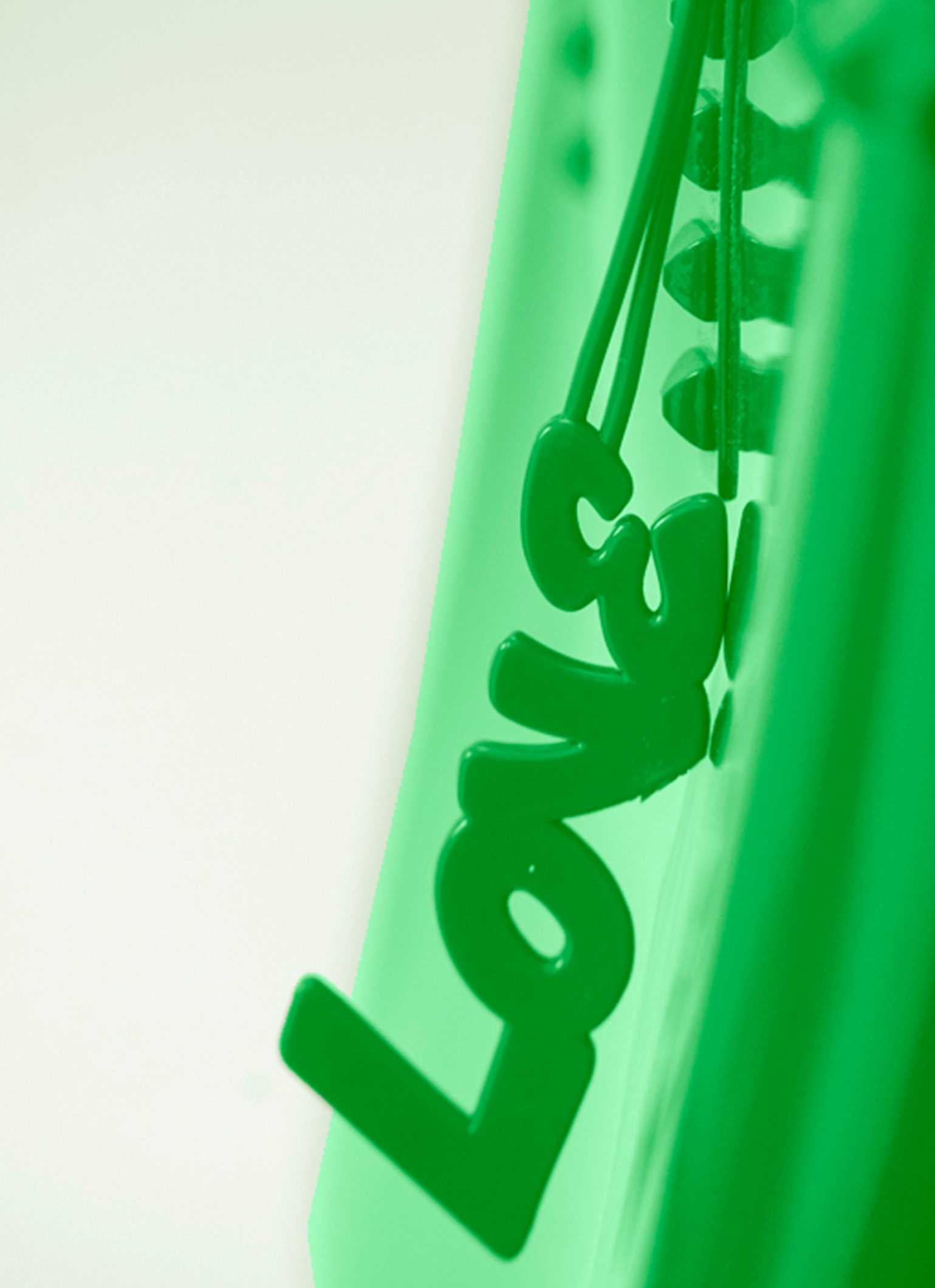 Green Love jelly charm purses for all tote bags