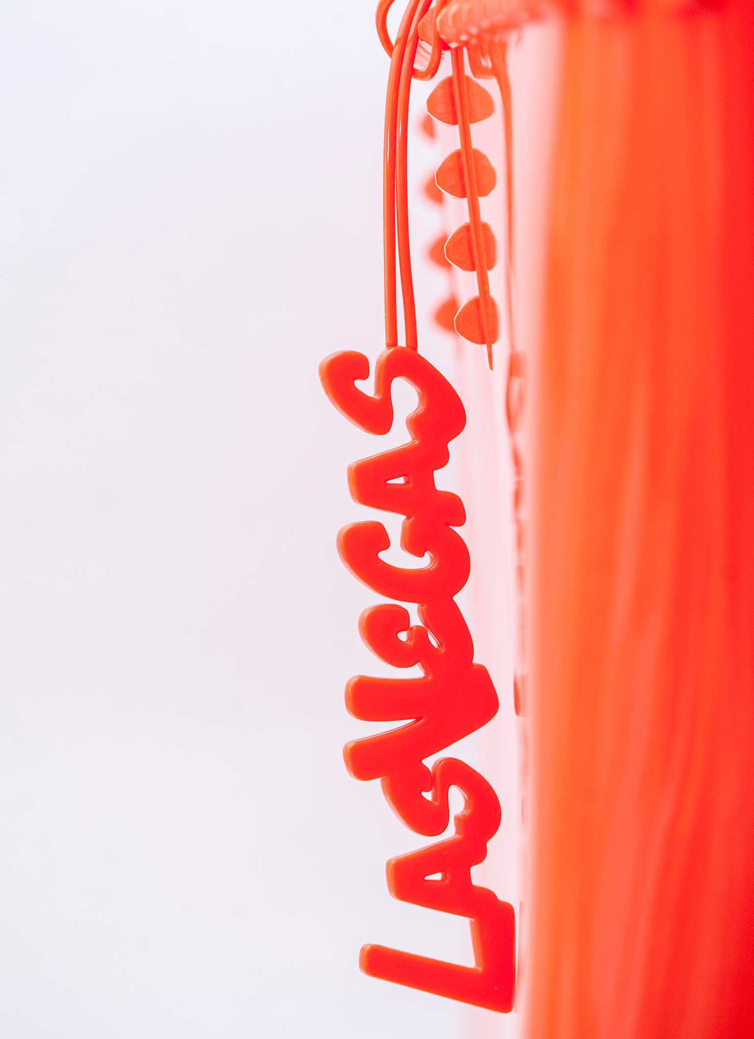 Made in Italy Las Vegas jelly bag charms in color orange on sale