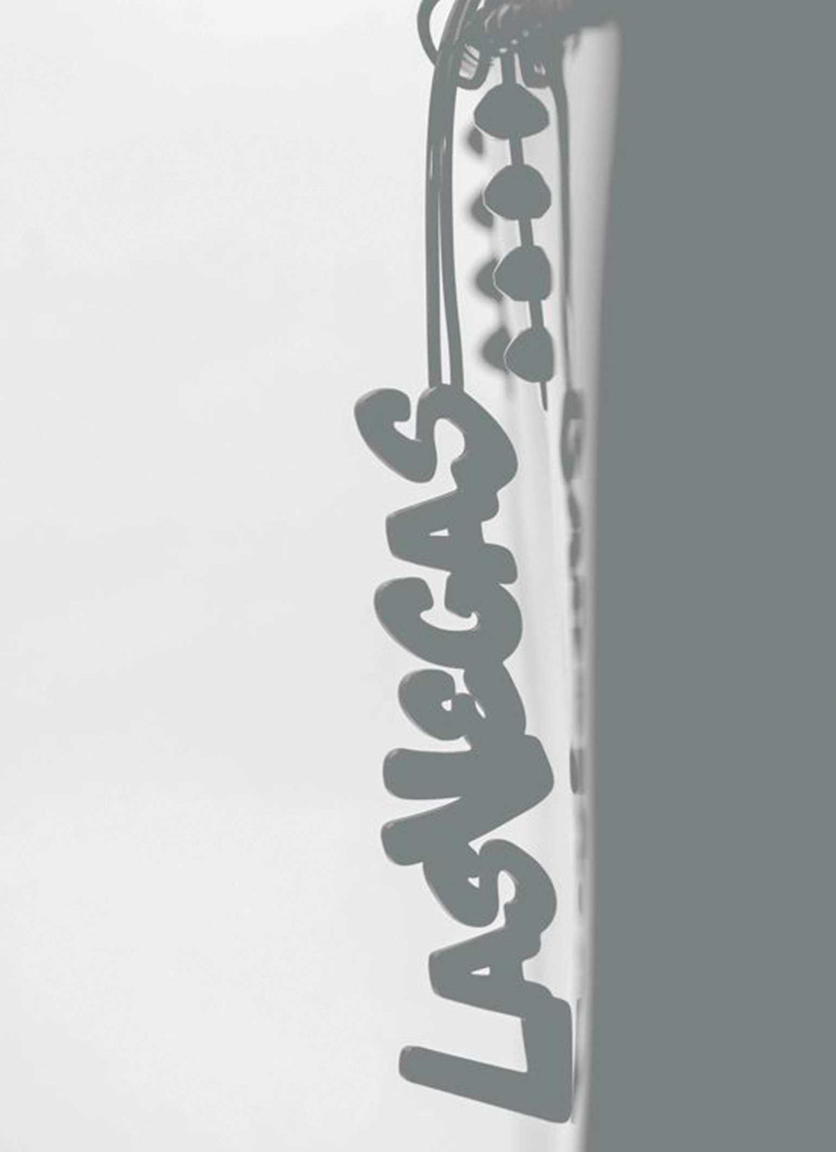 Waterproof Carmen Sol Las Vegas jelly bag charms in color white 