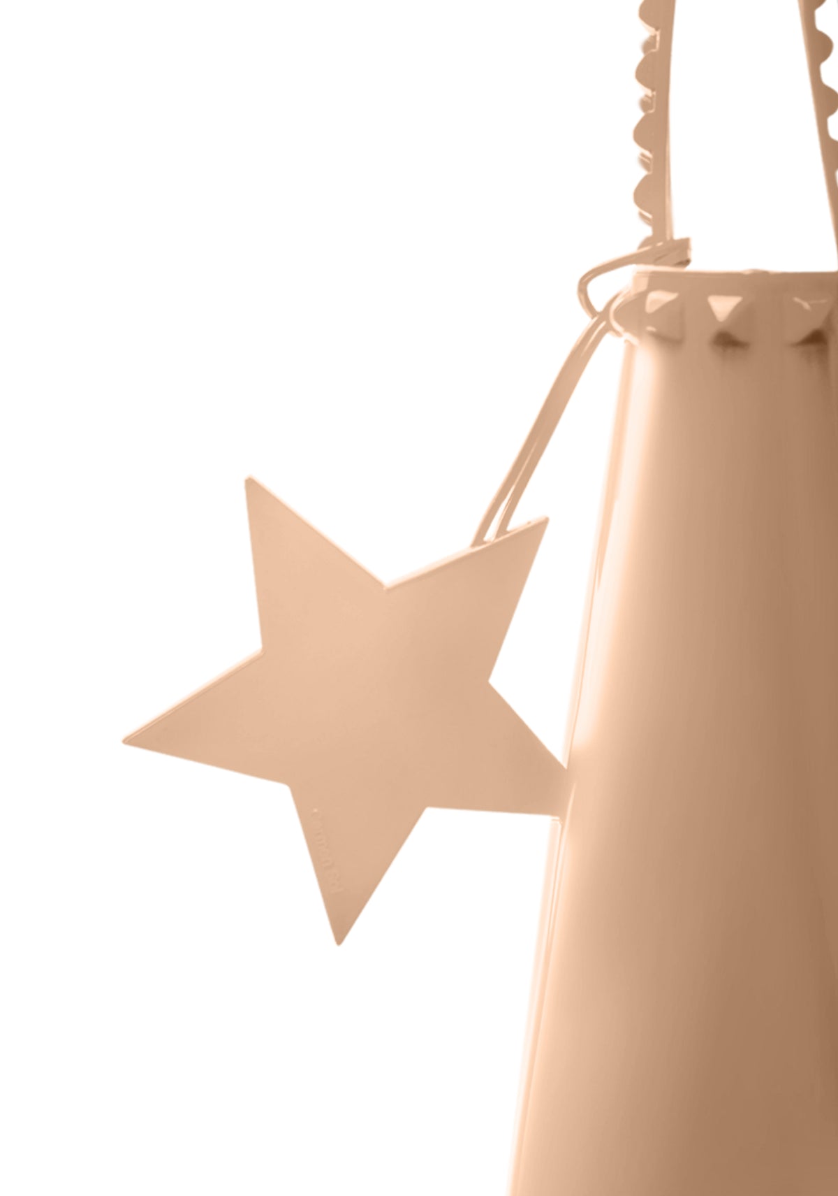 Blush star shaped Stella Grande jelly bag charms from Carmen Sol