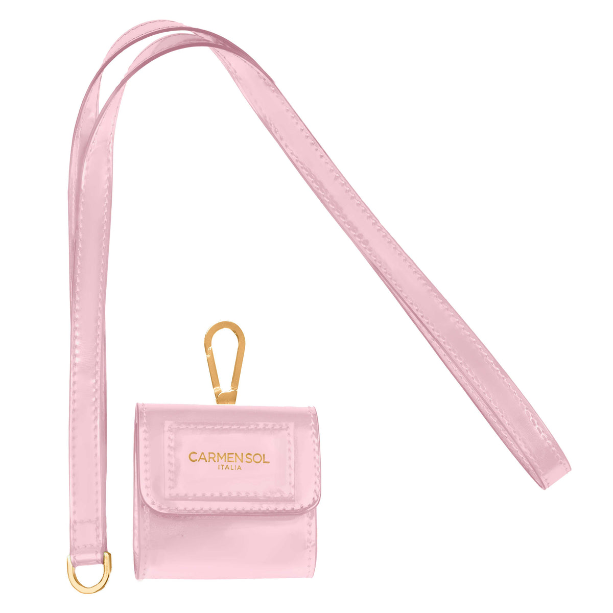 Carmen Sol baby pink airpod case which are vegan