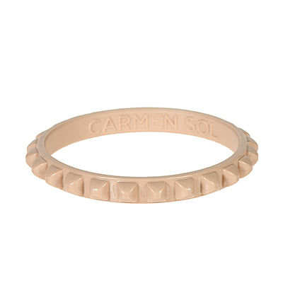 Nude thin bracelets in material jelly for women