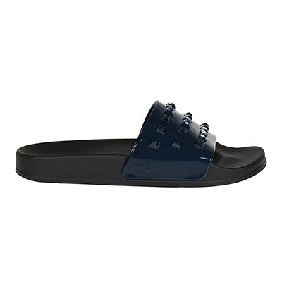 Navy blue Carmen Sol Franco jelly slides perfect for any casual outfit