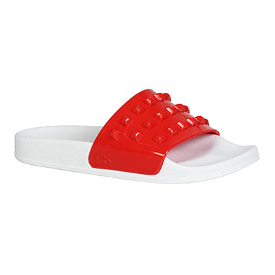 Rose scented red Franco jelly shoes for women