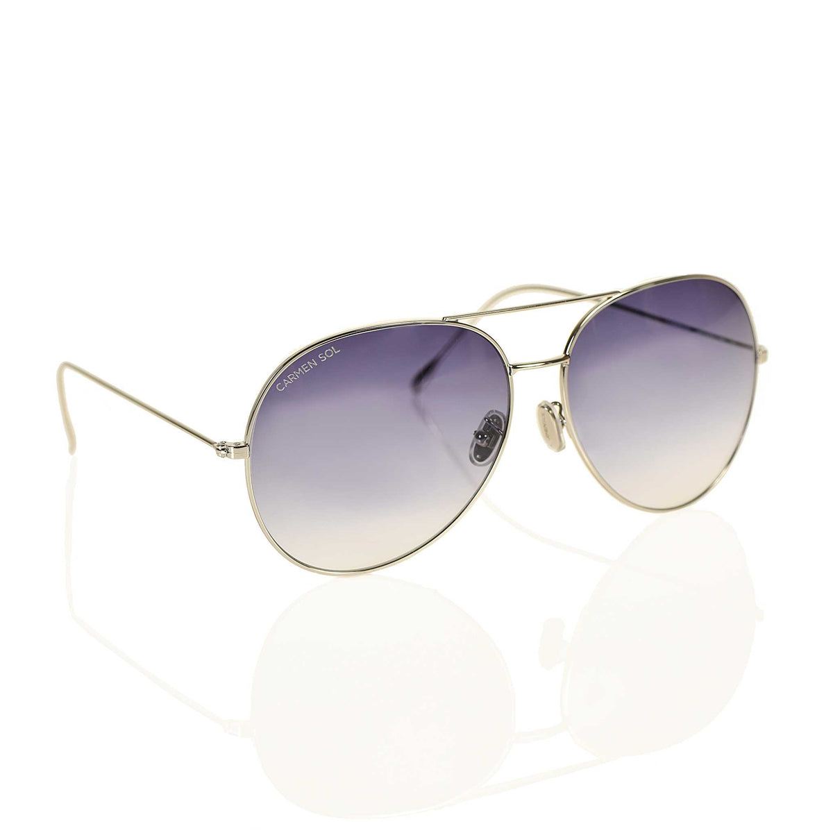 Silver aviator sunglasses classic for men and women