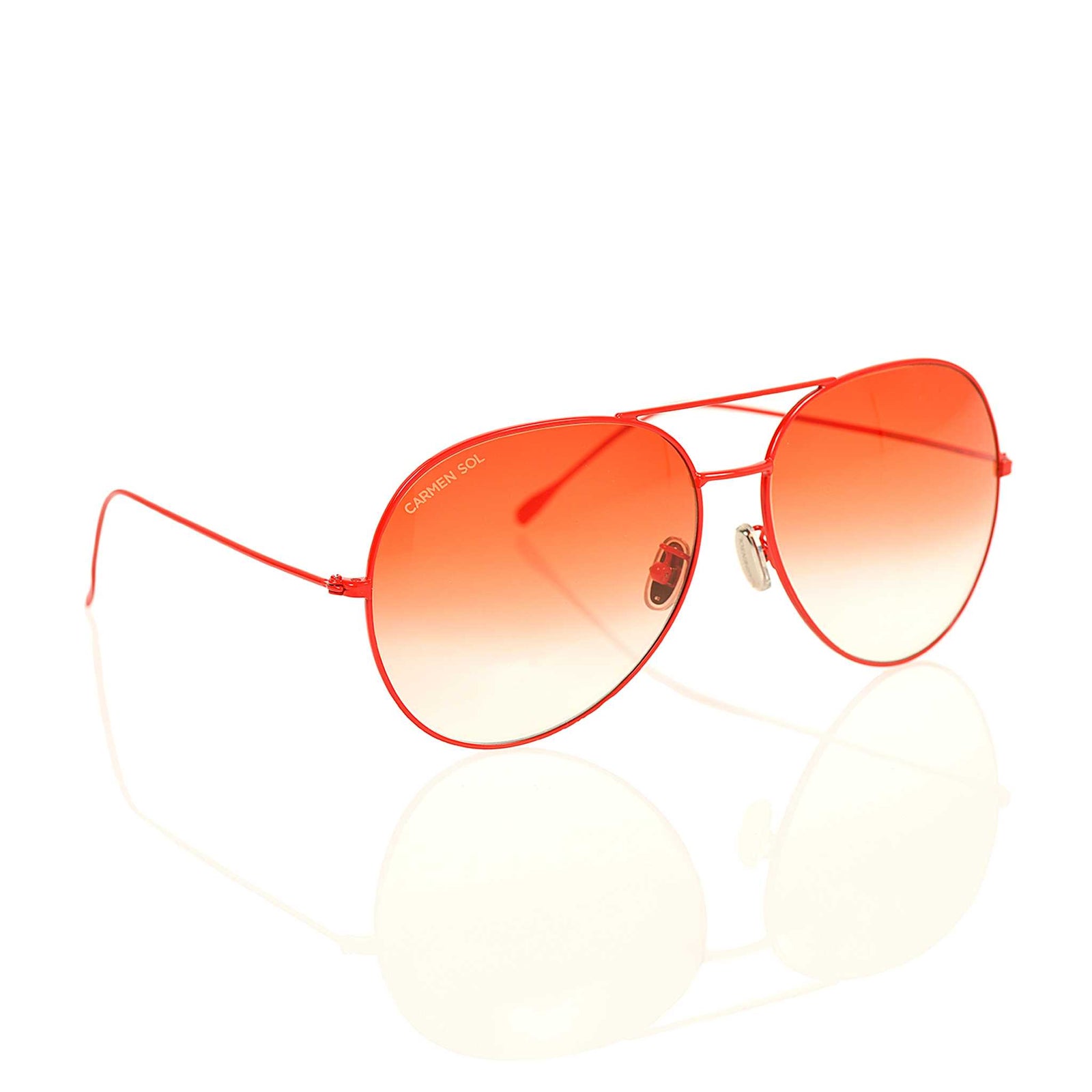 True red sunglasses aviator for women and for men