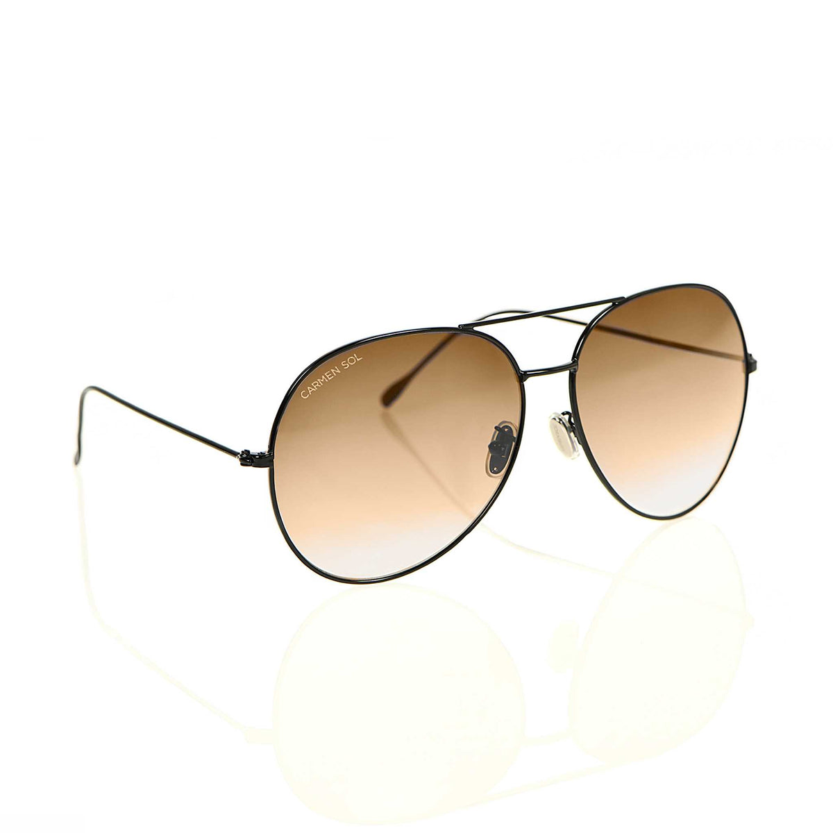 Brown aviator sunglasses for women and for men
