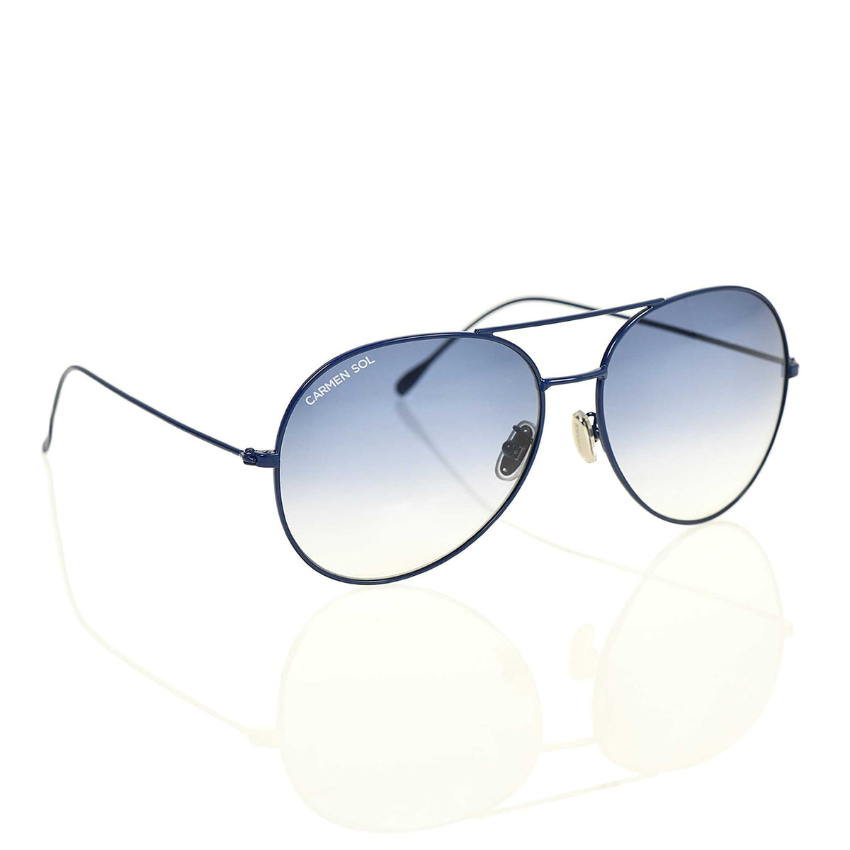 Navy aviator sunglasses for women