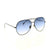 Women's aviator sunglasses in color navy