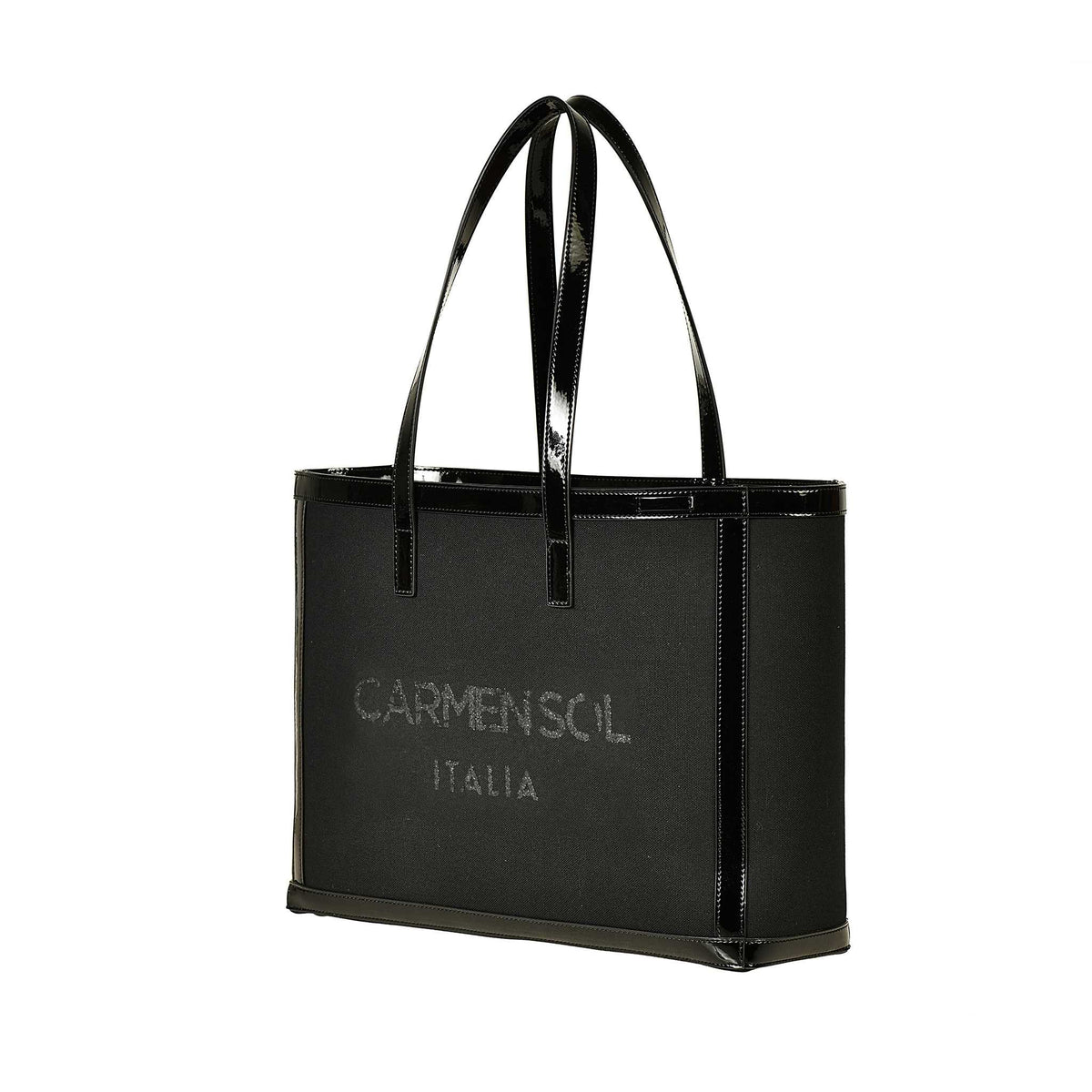 Sustainable black large purse from Carmen Sol 