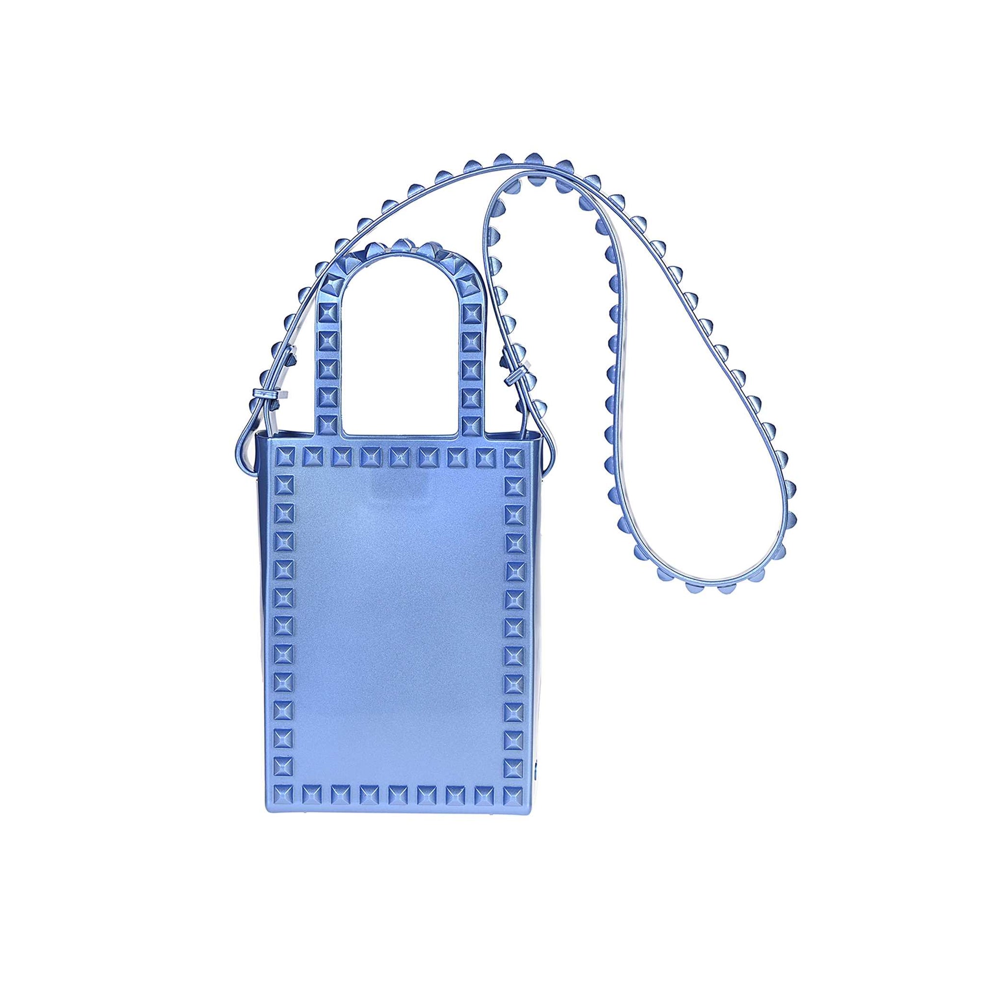 Blue metallic crossbody bag, purses for women from Carmen Sol. shoulder bag