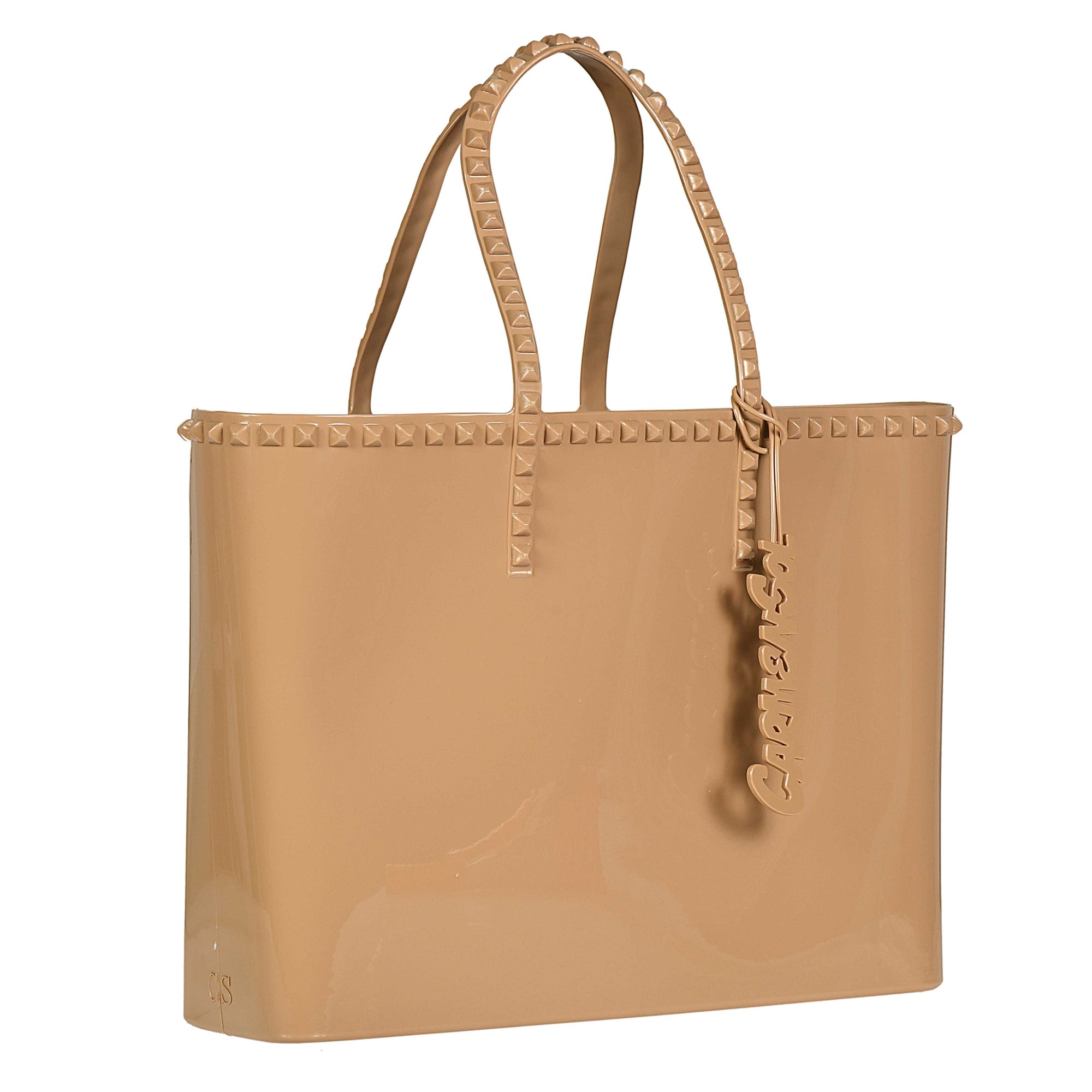 Nude large tote bags from Carmen Sol