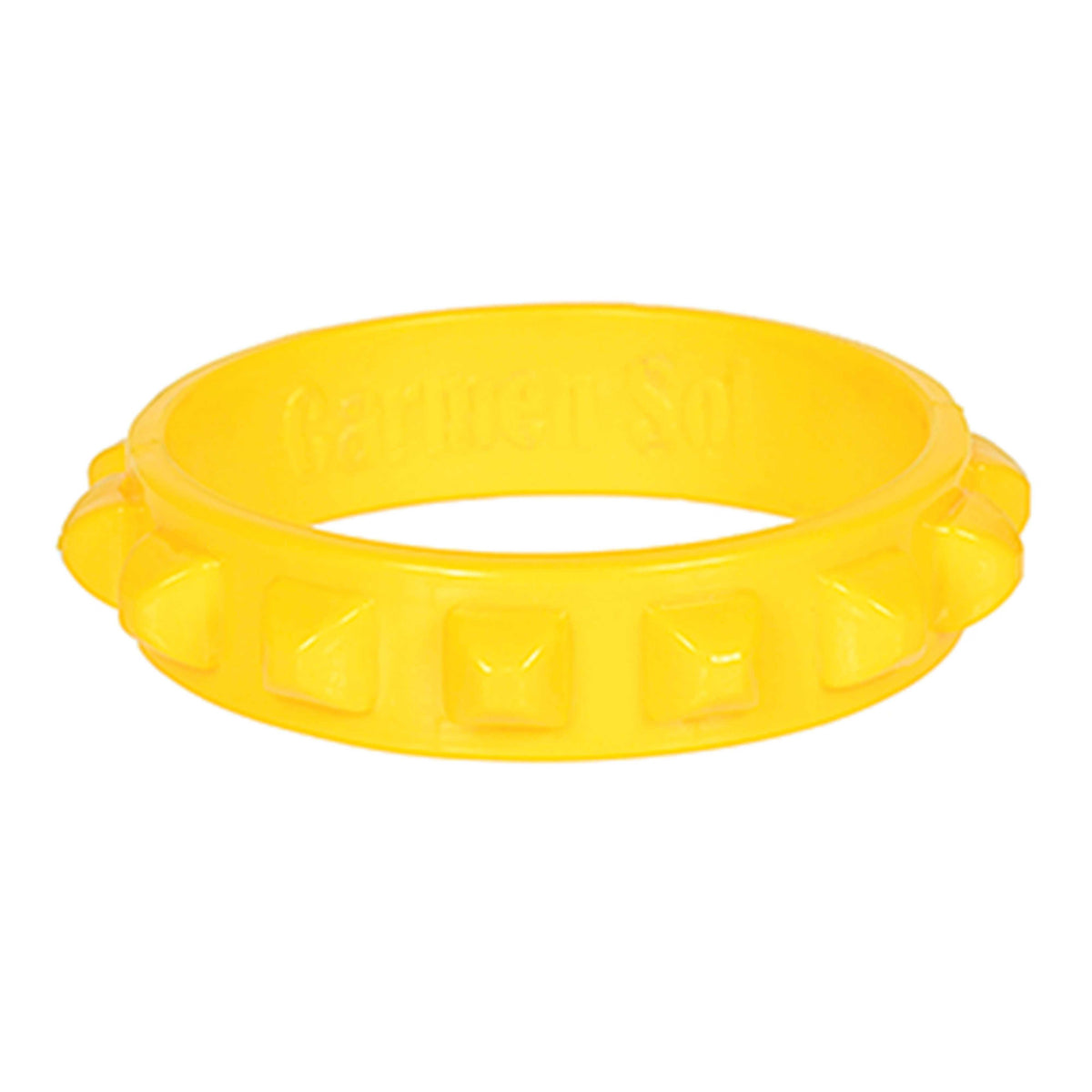 Yellow jelly bracelets stackable 80s