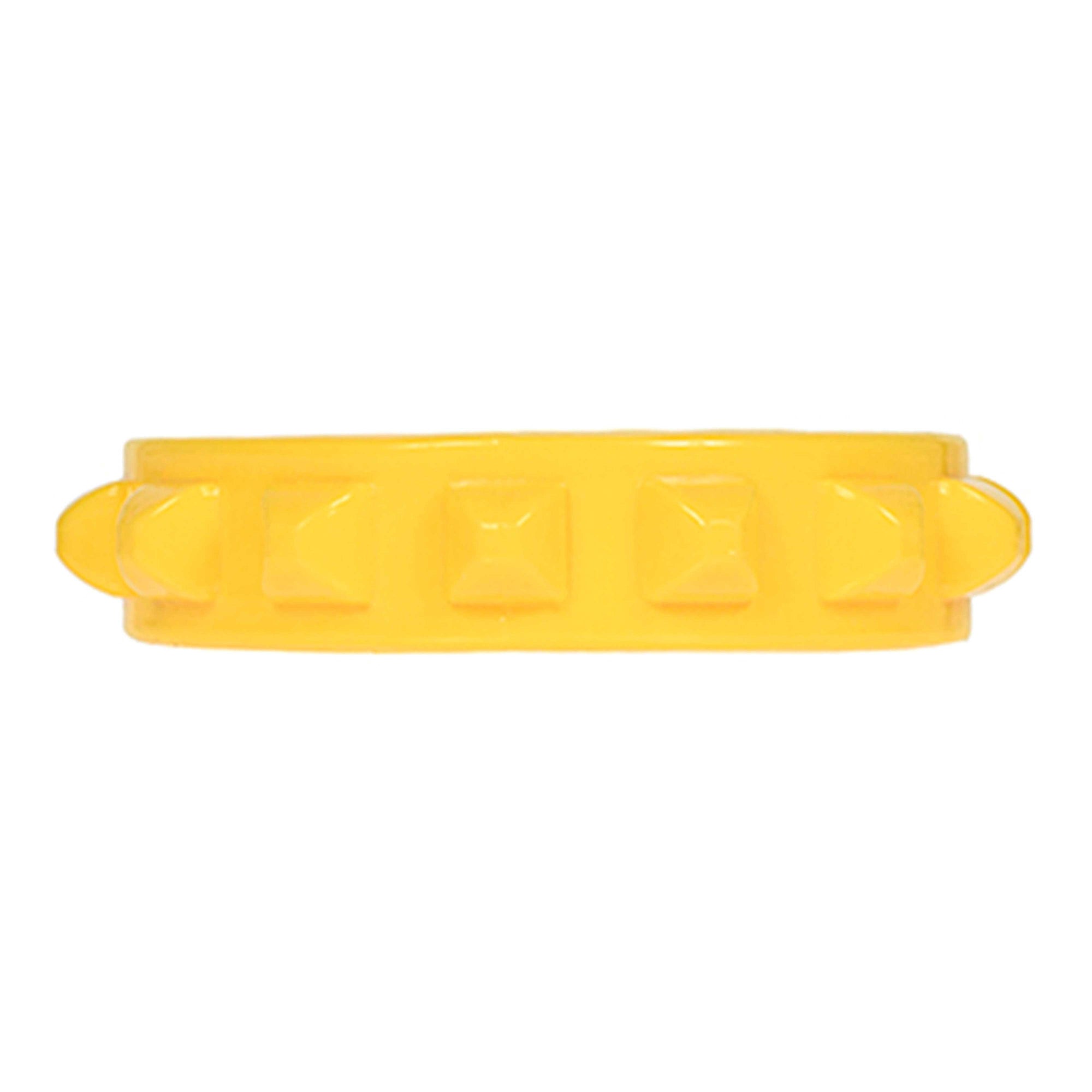 Bright yellow jelly bracelets with studs black friday