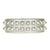 Silver stackable bracelets for women with studs