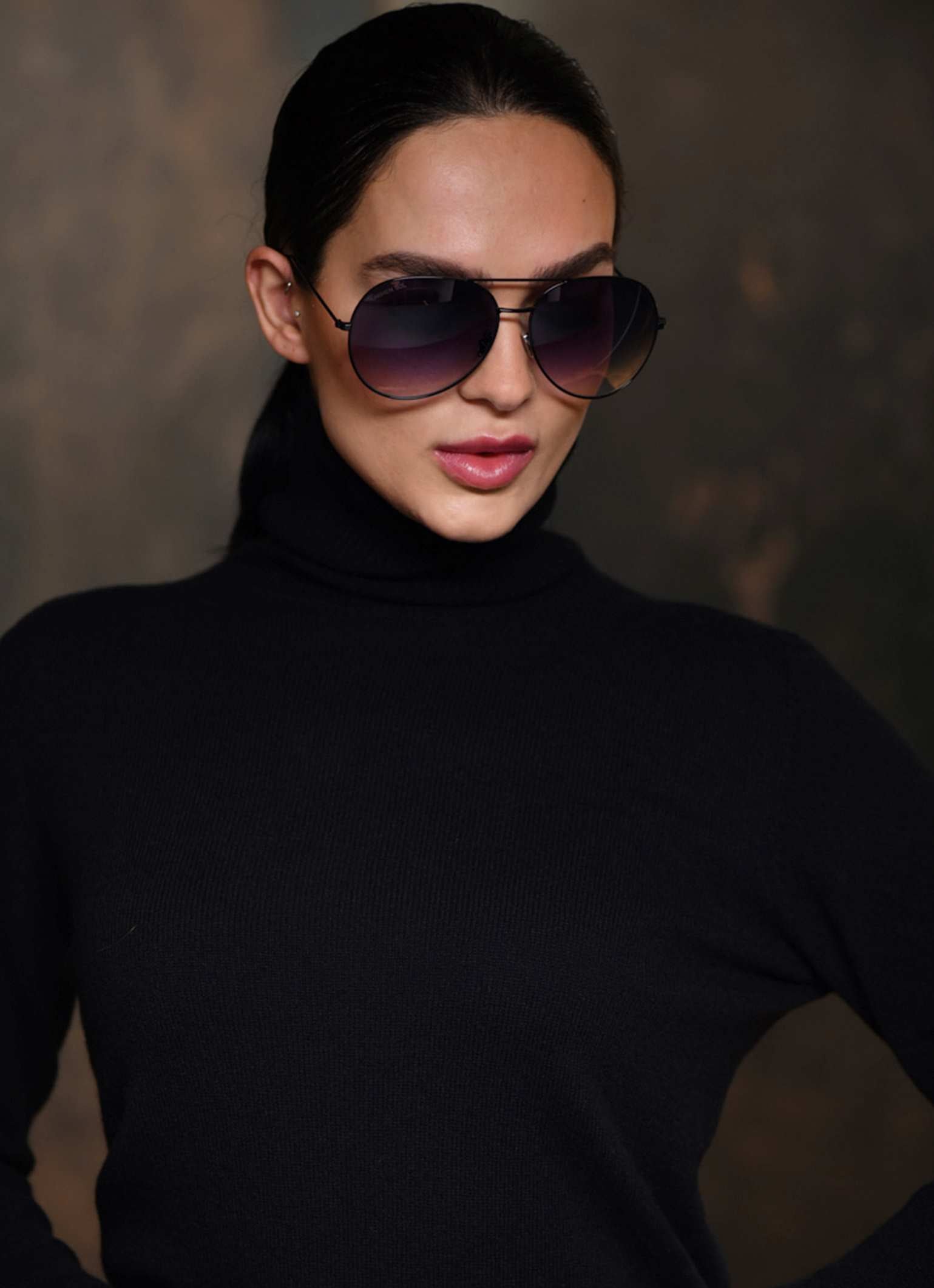 Buy best Black Aviator sunglasses for women Carmen Sol Carmensol