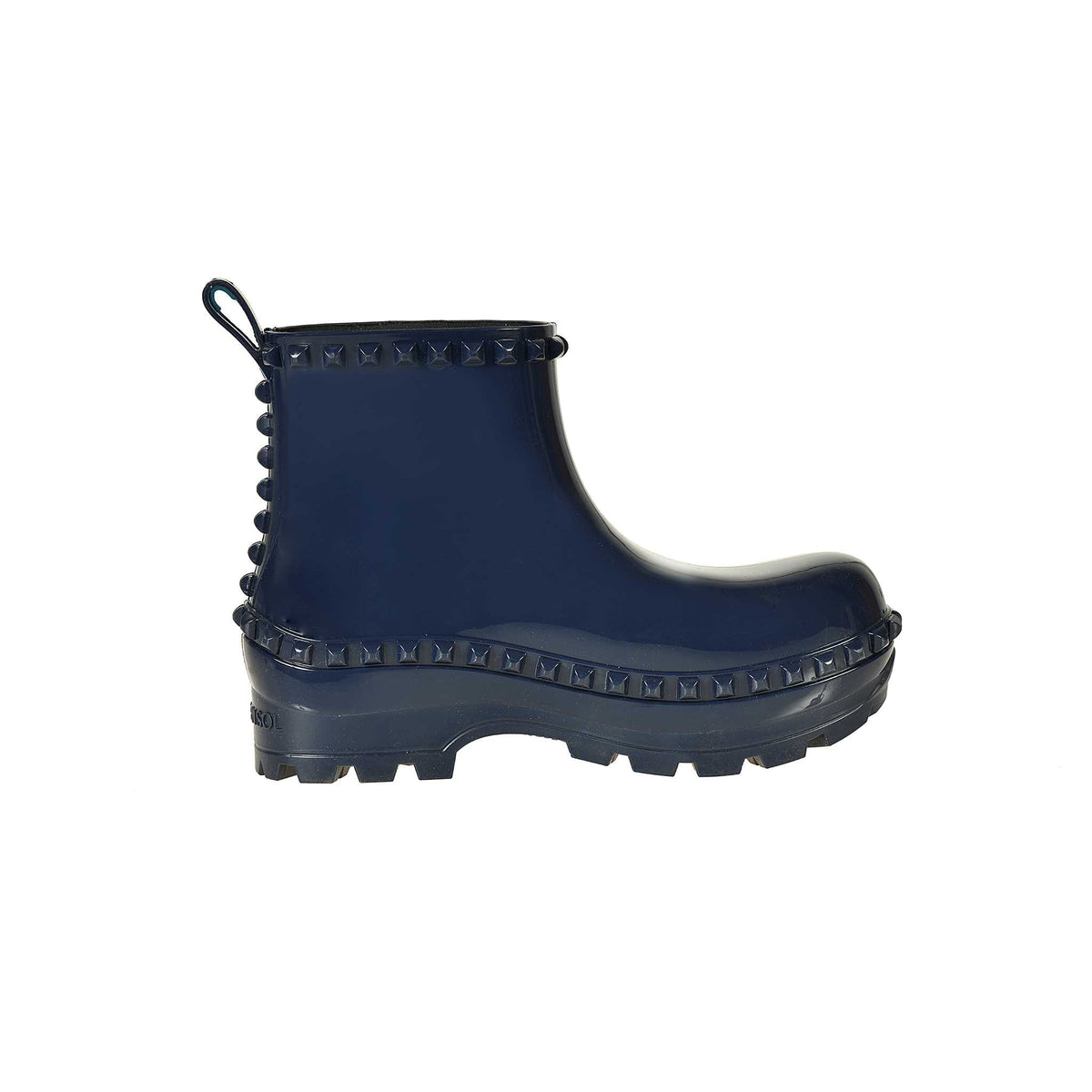 Vegan Carmen Sol boots for women in color navy blue