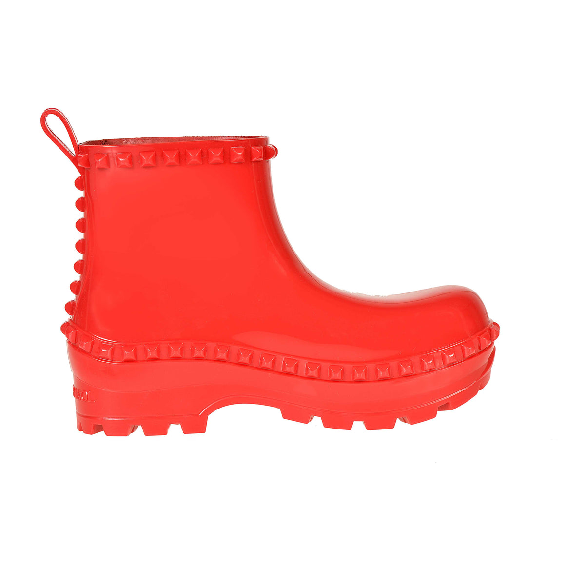 Graziano jelly Bottega puddle boots in color red