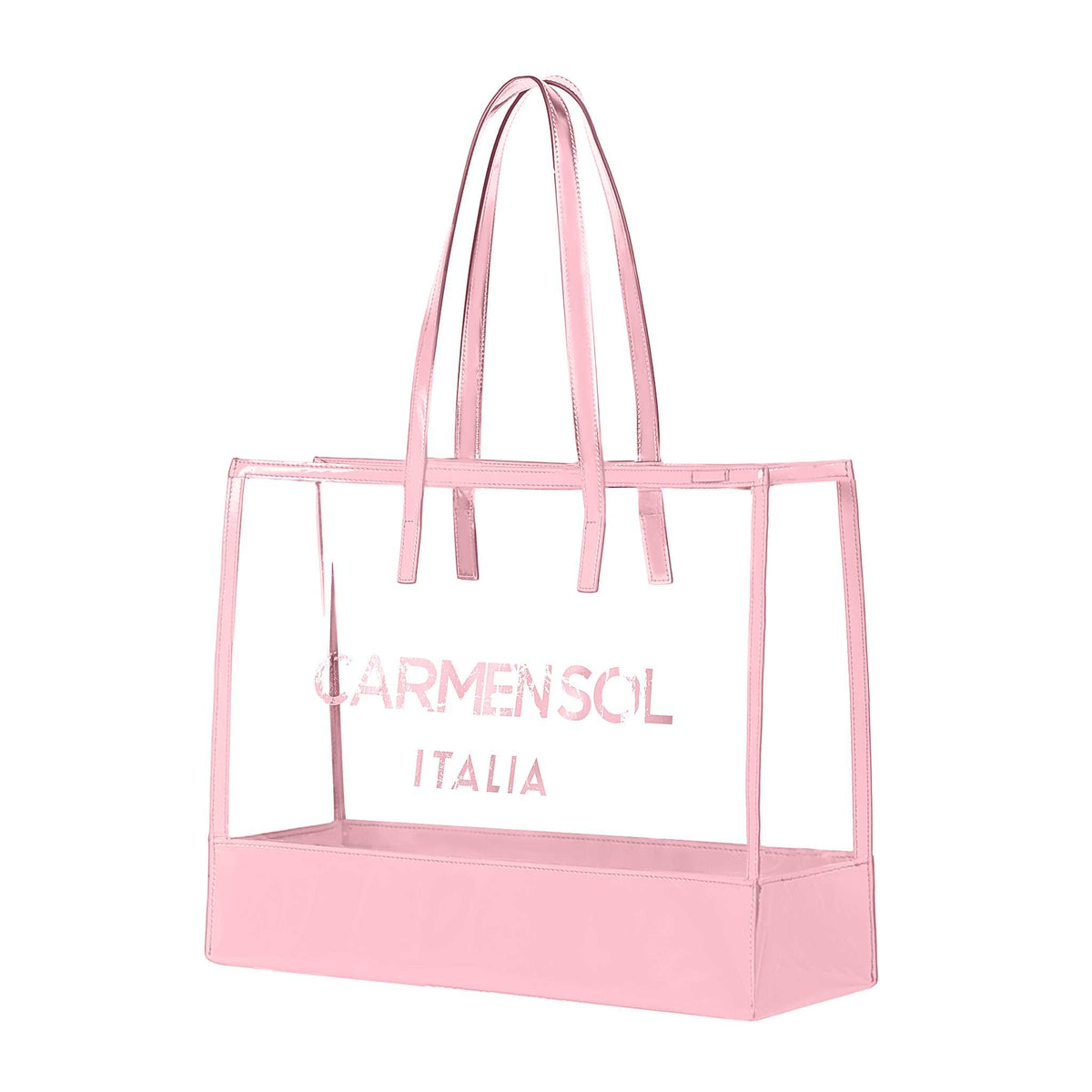 Carmen Sol large tote bags in color baby pink