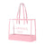 Carmen Sol large tote bags in color baby pink