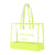 Carmen Sol large tote bags in color neon yellow 