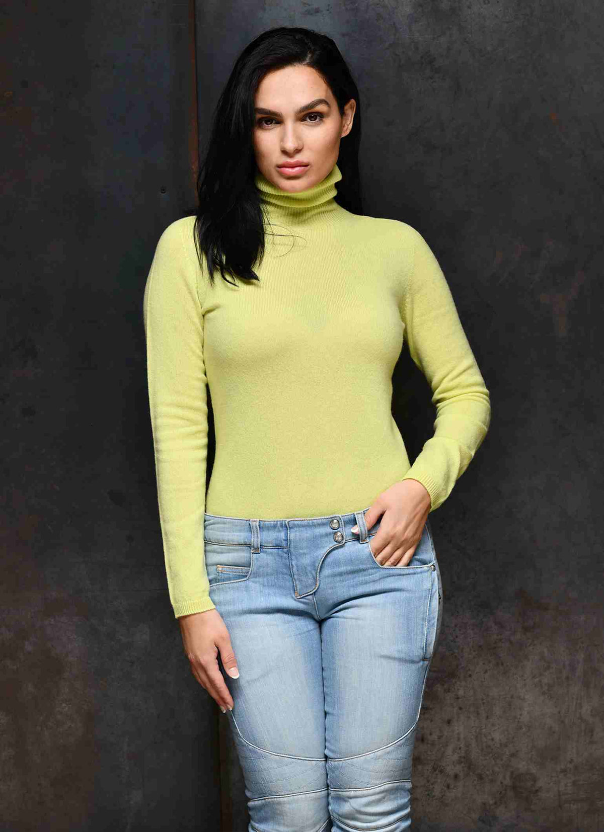 womens cashmere sweaters Courmayeur in color yellow from Carmen Sol