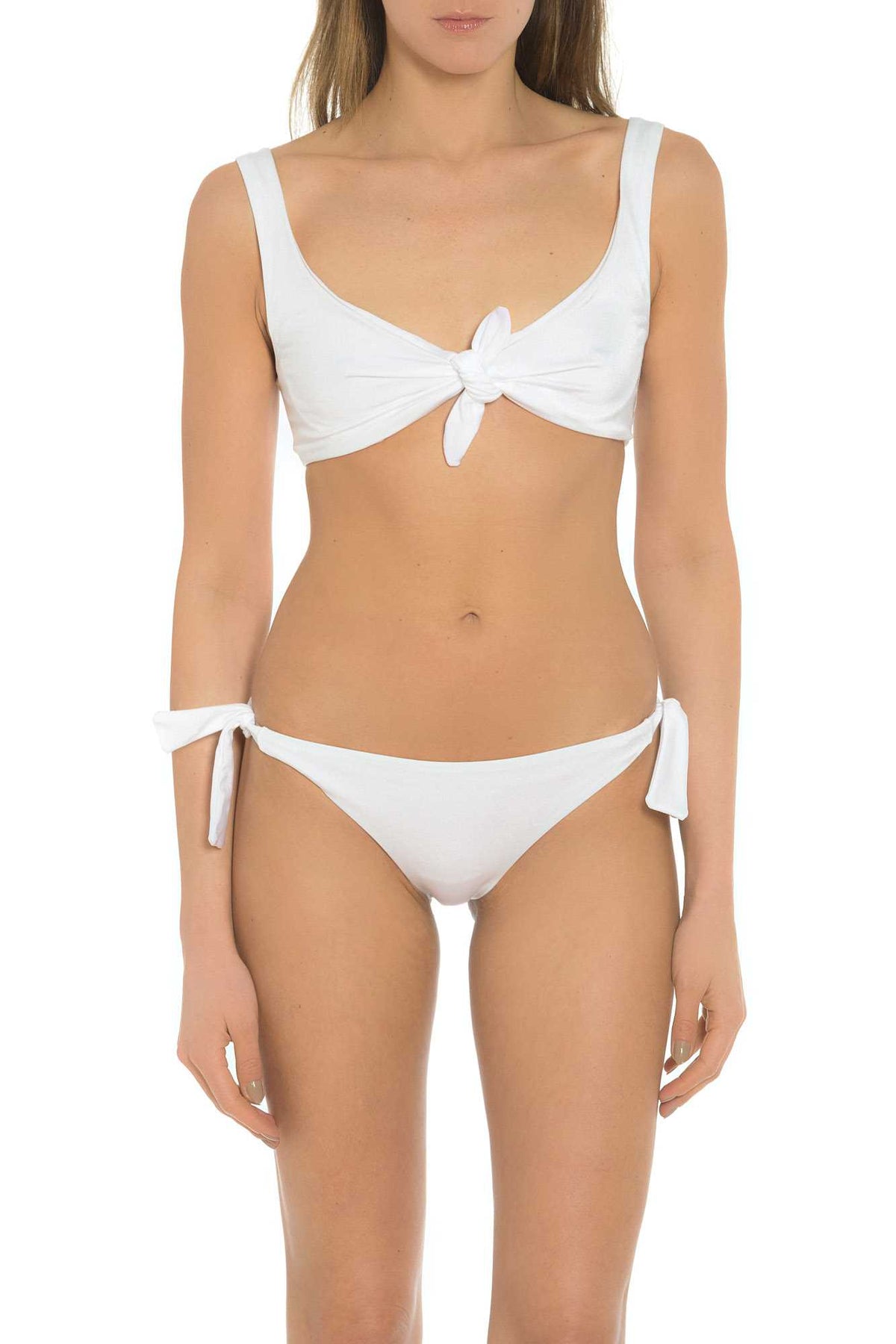 White Bathing Suit Top Made in Italy 