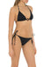 black swim bathing suit made in italy bottom