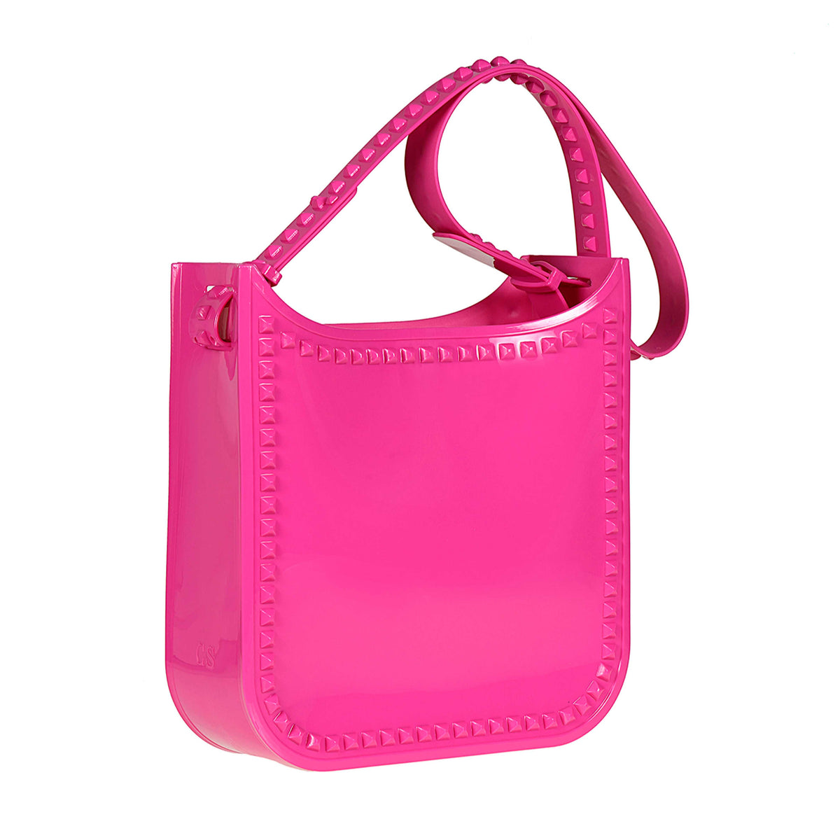 tote bag large in color fuchsia with adjustable straps
