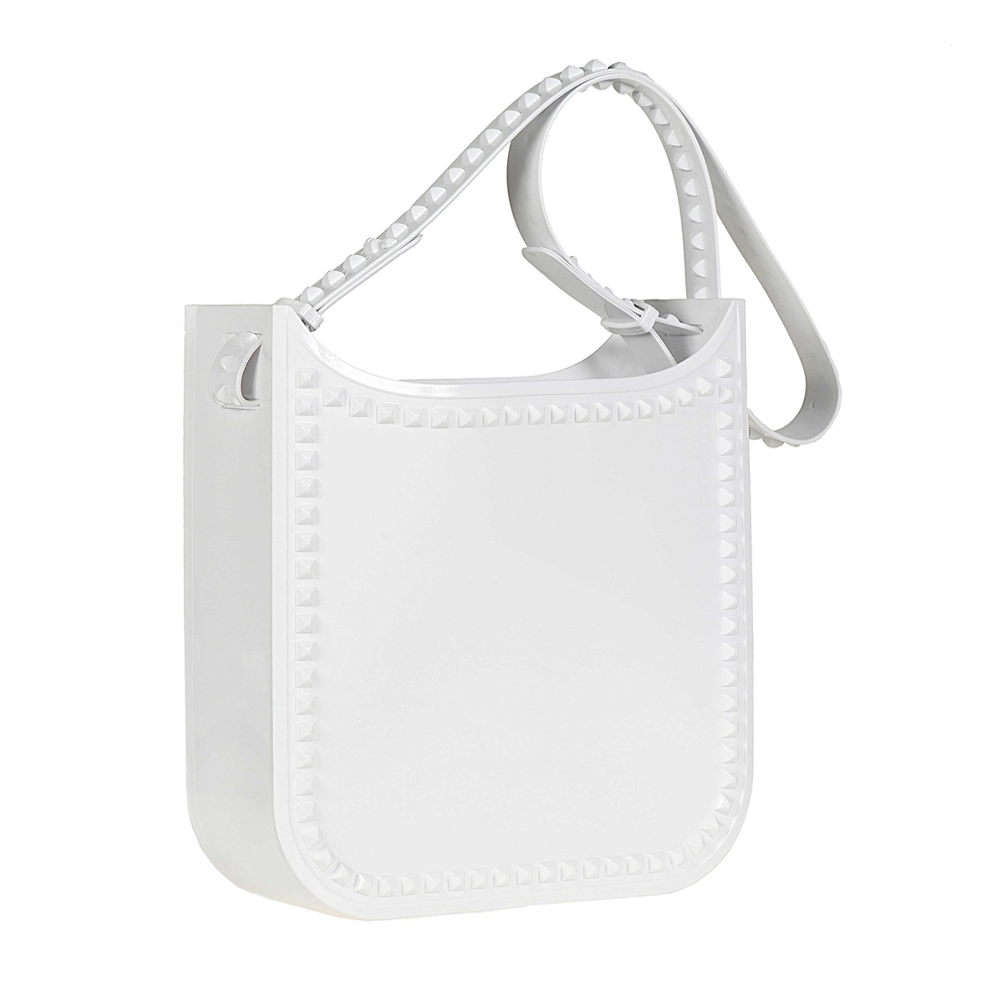 White rubber beach bag perfect for the beach