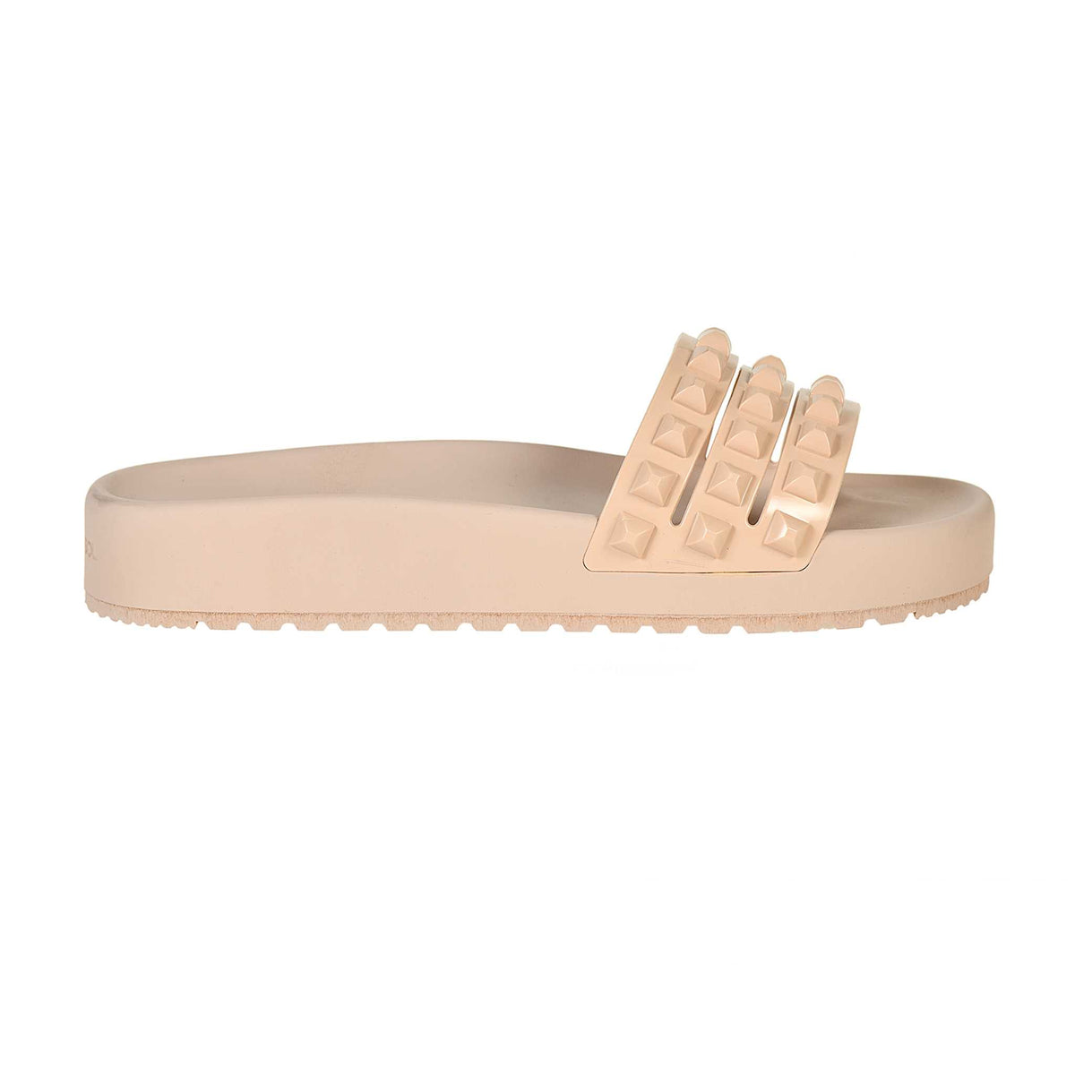 Sustainable Carmen Sol jelly slides in color nude
