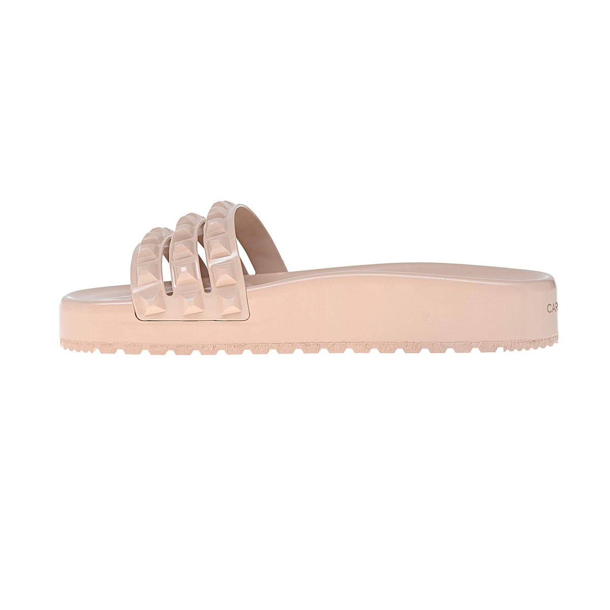 Blush ultra shiny slide sandals, summer slides, platform slides for women slippers