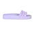 Rose scented Franco 3 straps womens jelly shoes in color violet