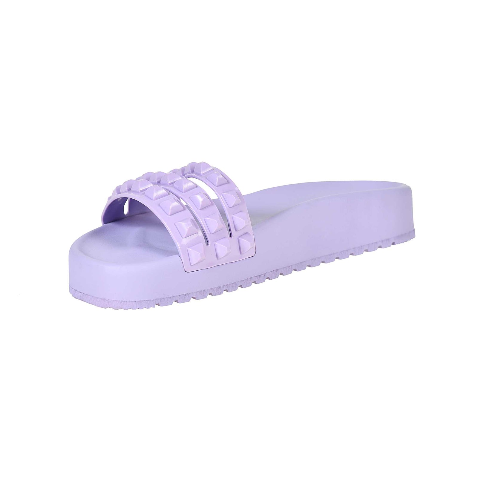 Carmen Sol 3 straps jelly slides in color violet perfect for the beach