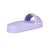 Made in Italy franco 3 straps jelly slides in color violet