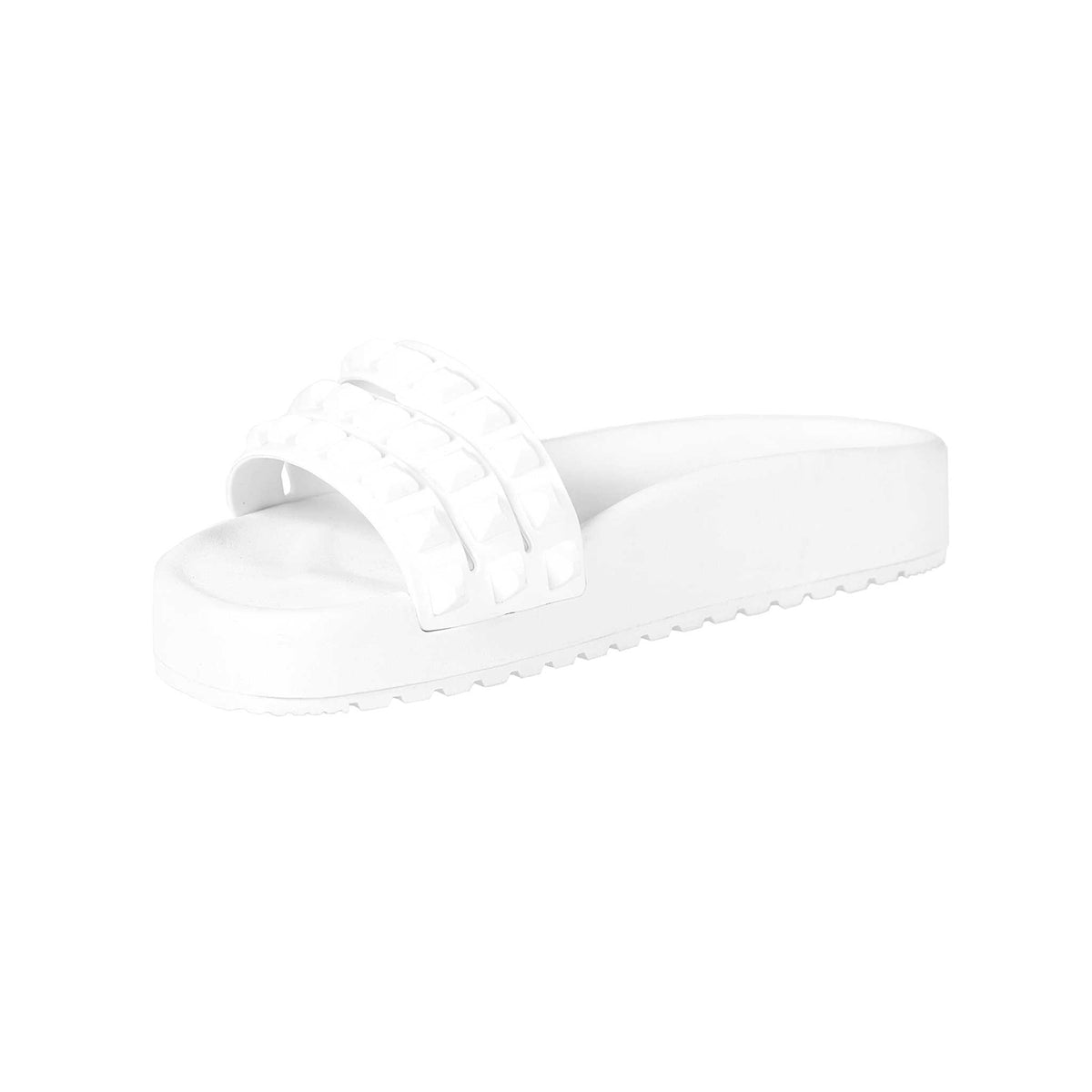 Sustainable 3 straps white sandals, jelly shoes for women, summer sandals from carmen sol