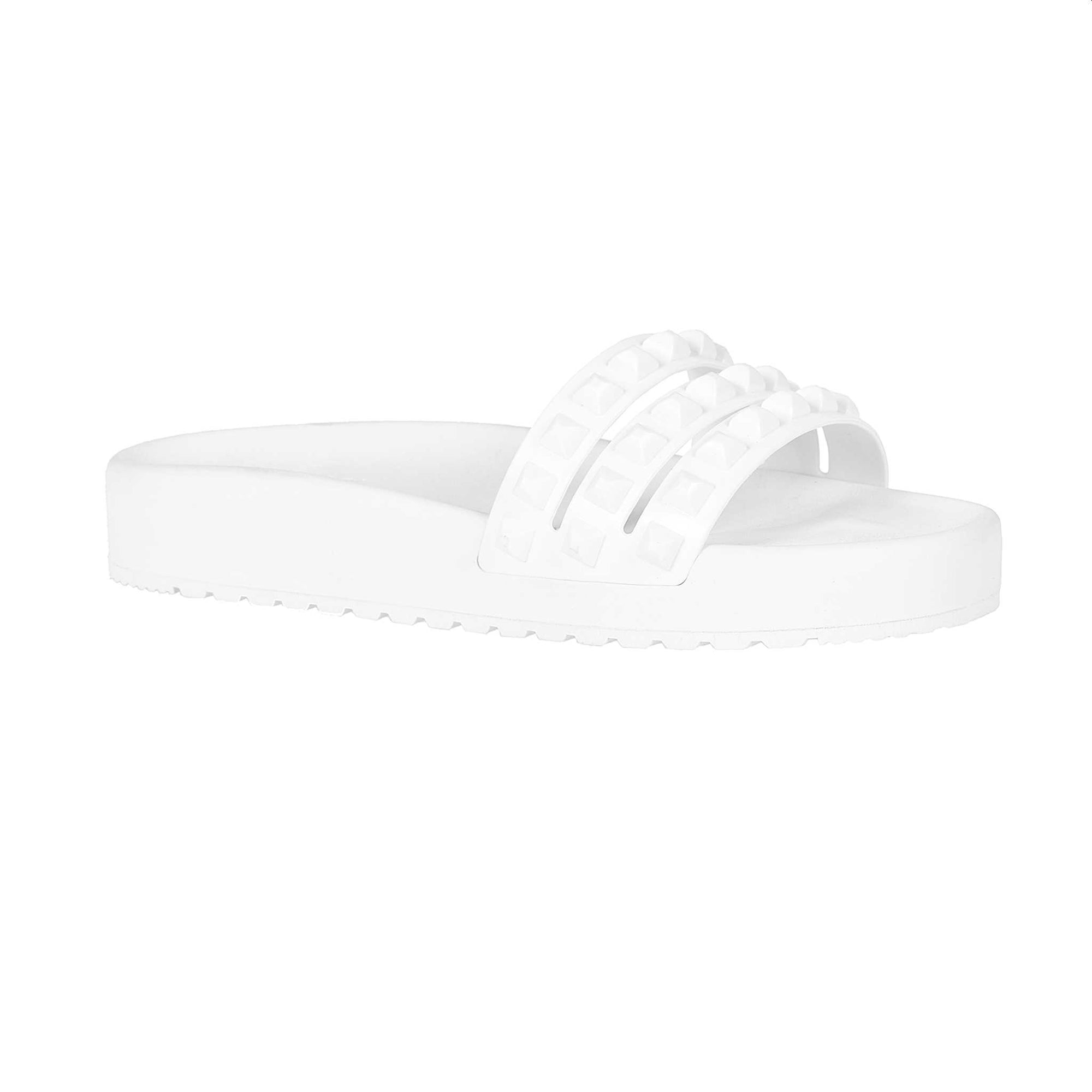 Water resistant white jelly slides from Carmen Sol