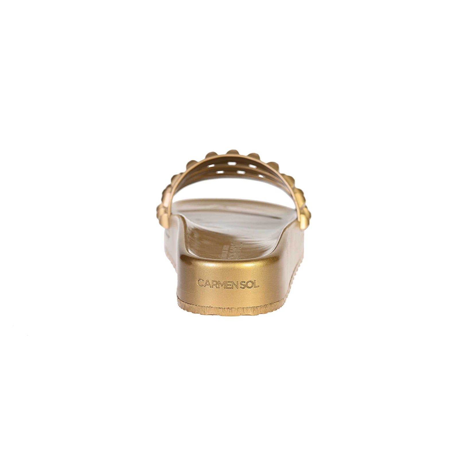 carmen sol gold summer sandals Beachy vibes and sandals that shine for women