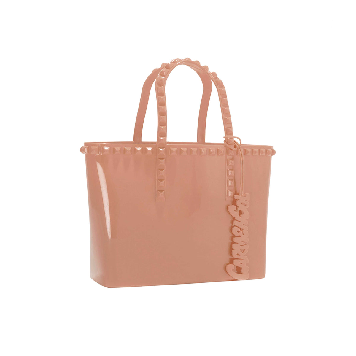 Nude mini tote bag with studs from Carmen Sol for the kids