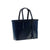 Navy blue beach purse with studded design 